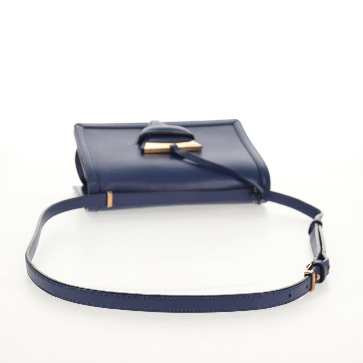 Loewe Barcelona Shoulder Bag Leather, BLUE, LEATHER, Shoulder bag