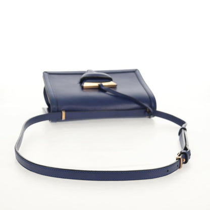 Loewe Barcelona Shoulder Bag Leather, BLUE, LEATHER, Shoulder bag