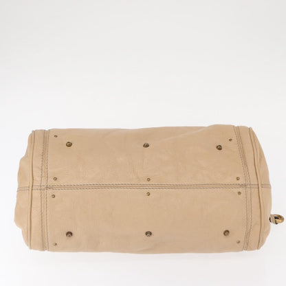 Chloe Paddington Lock Satchel Leather, BEIGE, LEATHER, Handbag