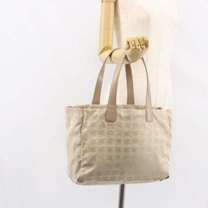 Chanel Travel Line Tote Nylon, BEIGE, NYLON, Tote bag