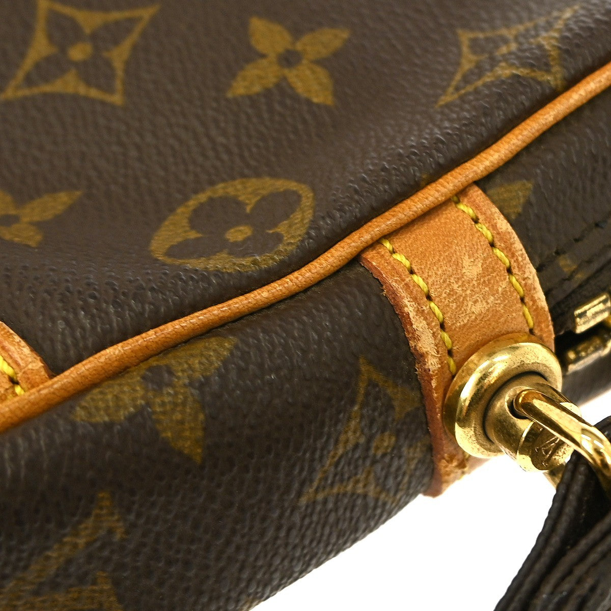 Louis Vuitton Marly Dragonne Clutch Monogram Canvas, BROWN, CANVAS, Clutche & pouche