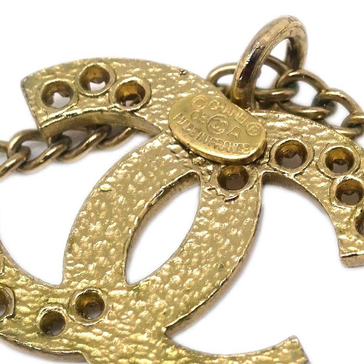 Chanel CC Pendant Necklace Metal, GOLD, GOLD_PLATED, Necklace