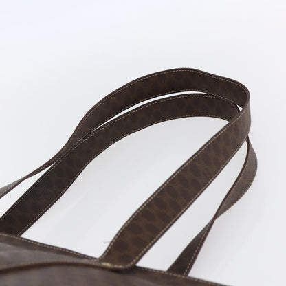 Celine Vintage Macadam Tote bag Canvas and Leather, BROWN, CANVAS, Tote bag