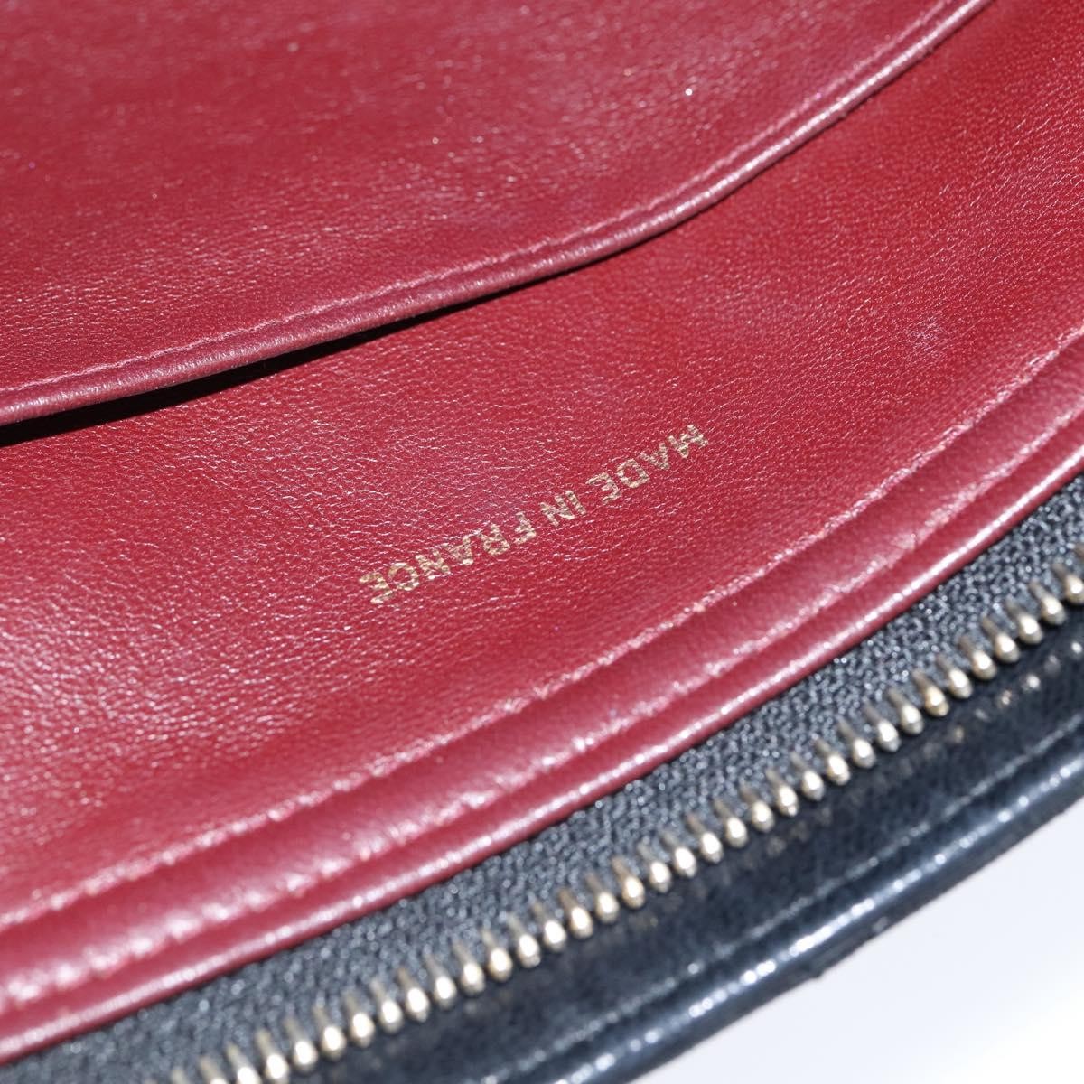 Chanel Vintage Front Pocket Shoulder Bag Quilted Lambskin, BLACK, LEATHER, Shoulder bag