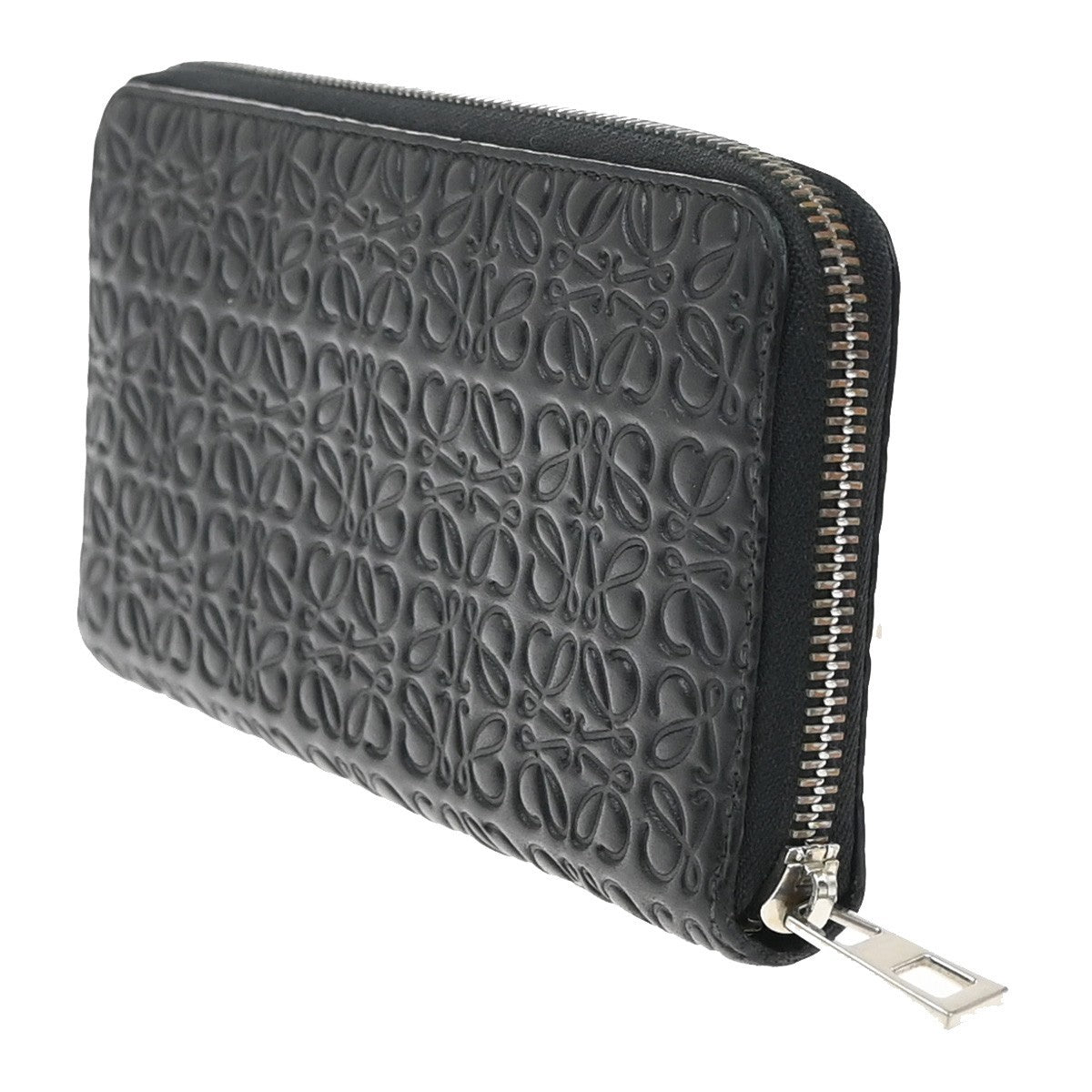 Loewe Anagram Wallet Leather, BLACK, LEATHER, Wallets