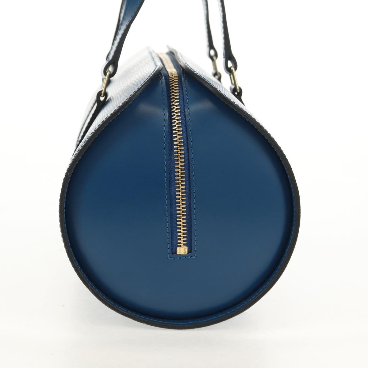 Louis Vuitton Soufflot Handbag Epi Leather, BLUE, LEATHER, Handbag