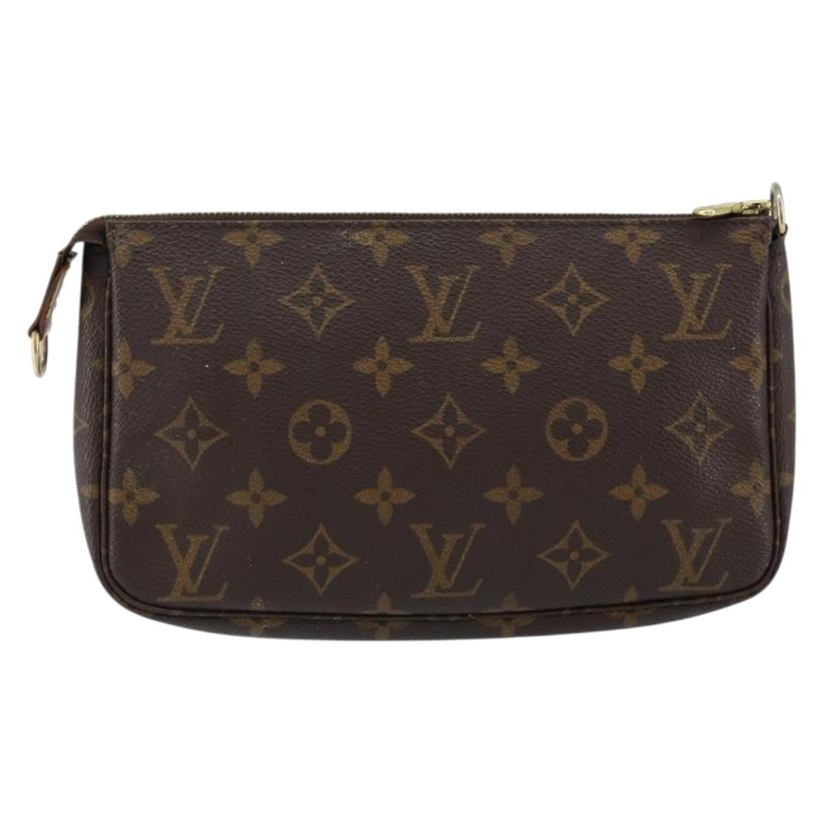 Louis Vuitton Pochette Accessoires NM Monogram Canvas, BROWN, CANVAS, Clutche & pouche