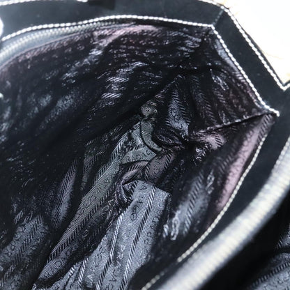 Prada Convertible Chain Tote Quilted Tessuto, BEIGE, NYLON, Tote bag