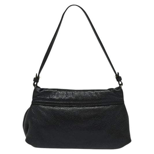 Chloe Lily Shoulder bag Leather, BLACK, LEATHER, Handbag