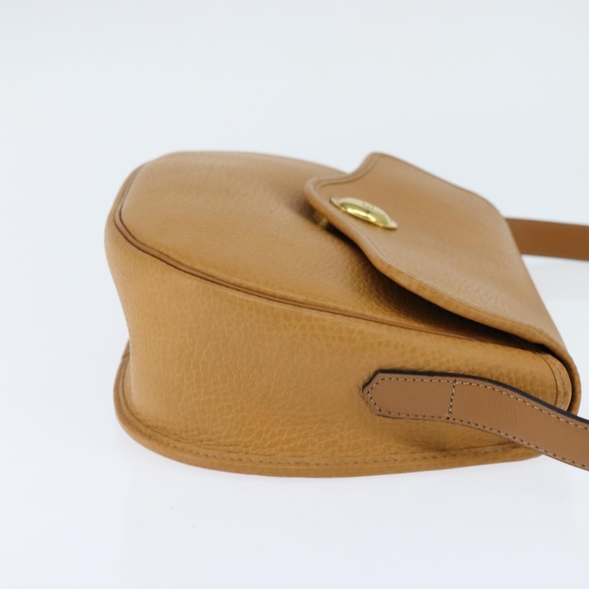 Christian Dior Vintage CD Logo Shoulder Bag Leather, BROWN, LEATHER, Shoulder bag