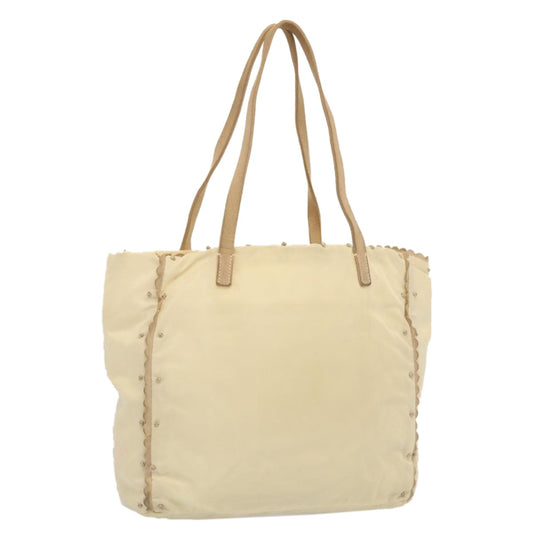 Prada Tote Vitello Daino Vitello Daino, BEIGE, NYLON, Tote bag