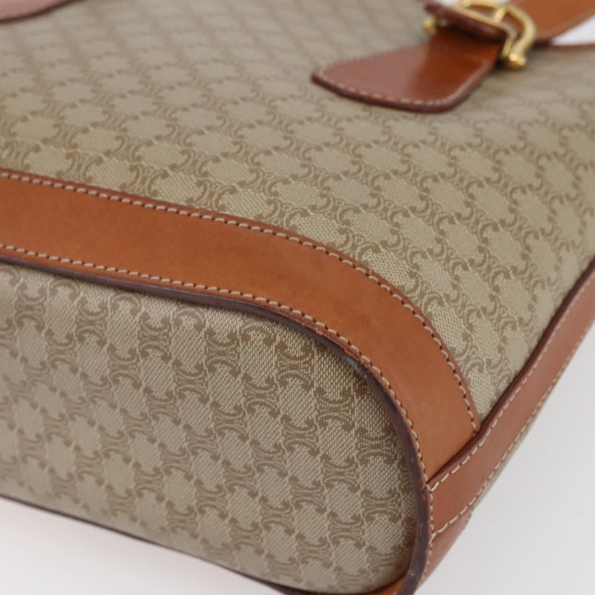 Celine Vintage Macadam Tote bag Canvas, BEIGE, PVC, Tote bag