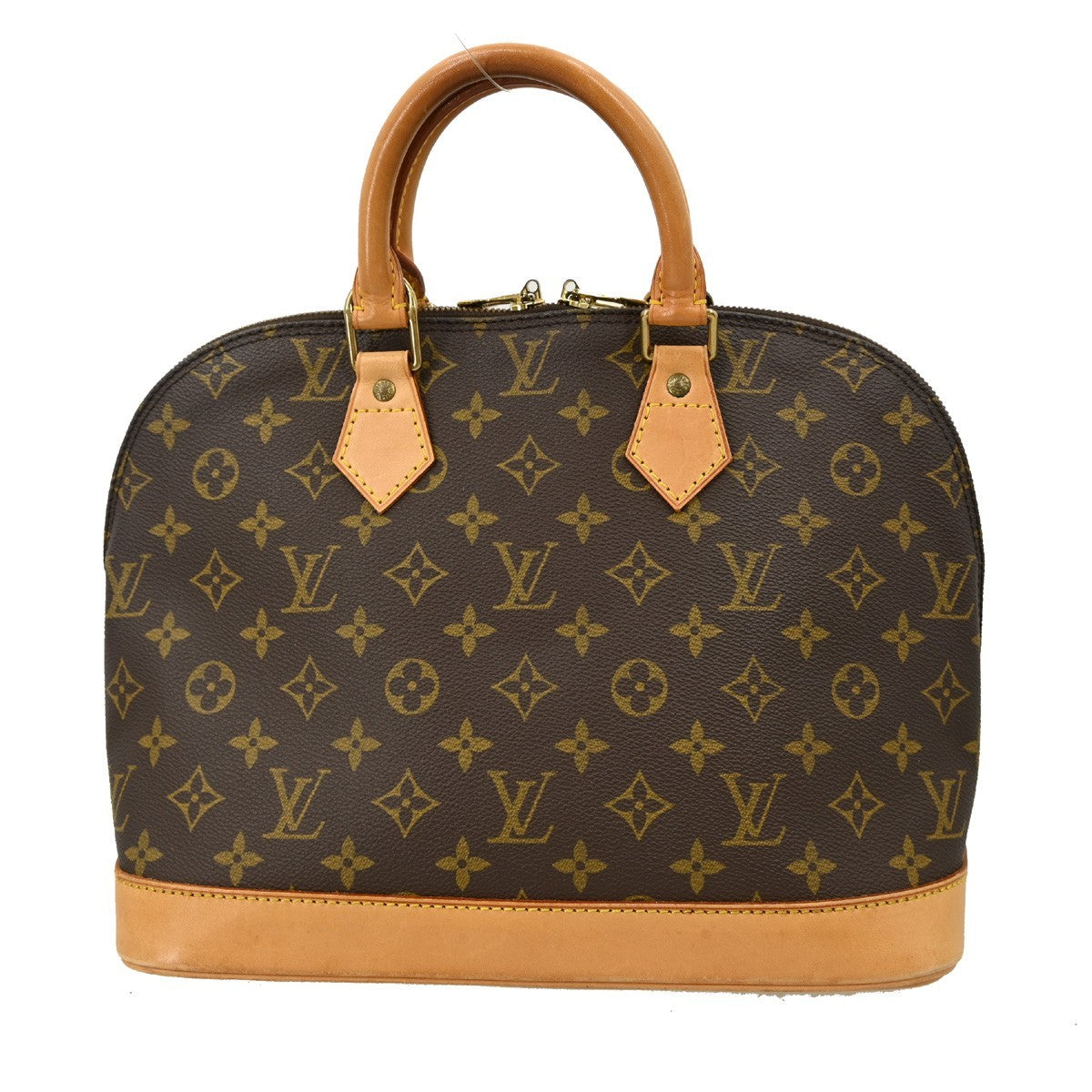 Louis Vuitton Alma Handbag Monogram Canvas, BROWN, CANVAS, Handbag