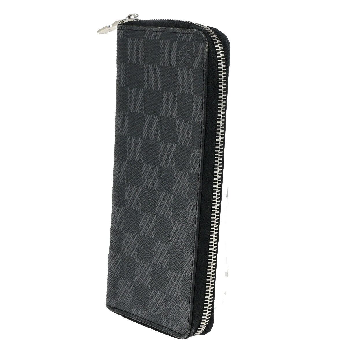 Louis Vuitton Zippy wallet vertical Damier Graphite, BLACK, LEATHER, Wallets