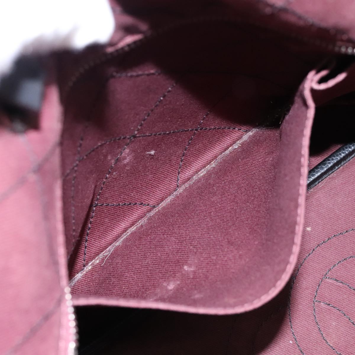 Chanel Fever Tote Quilted Caviar, BLACK, LEATHER, Tote bag