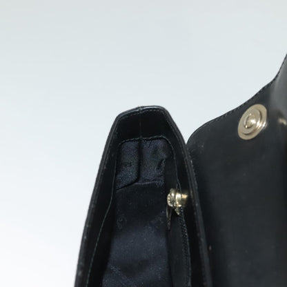 Salvatore Ferragamo Gancini Shoulder Bag Leather, BLACK, LEATHER, Shoulder bag