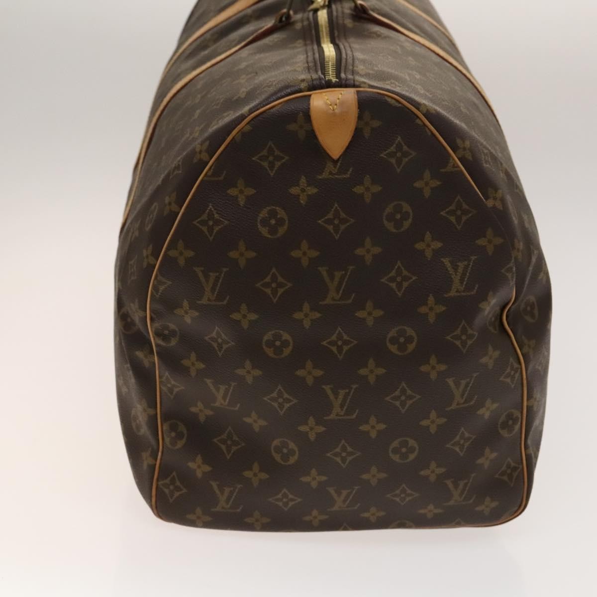 Louis Vuitton Keepall Bag Monogram Canvas, BROWN, CANVAS, Travel bag