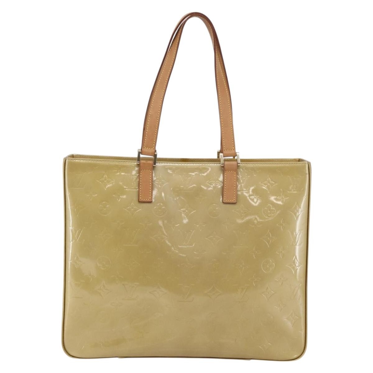Louis Vuitton Columbus Handbag Monogram Vernis, BEIGE, PATENT_LEATHER, Tote bag
