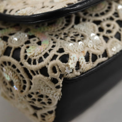 Chanel Floral CC Flap Bag Leather, WHITE, LEATHER, Shoulder bag