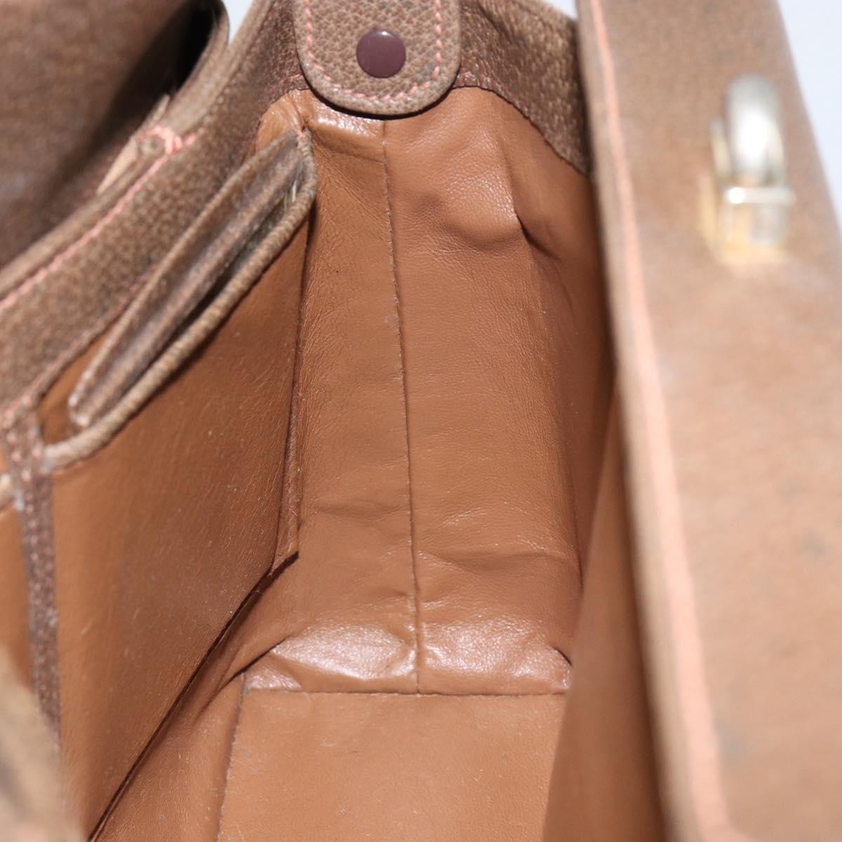 Gucci Vintage Shoulder Bag Leather, BROWN, LEATHER, Shoulder bag