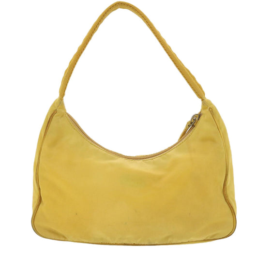 Prada Hobo Tessuto, YELLOW, NYLON, Clutche & pouche
