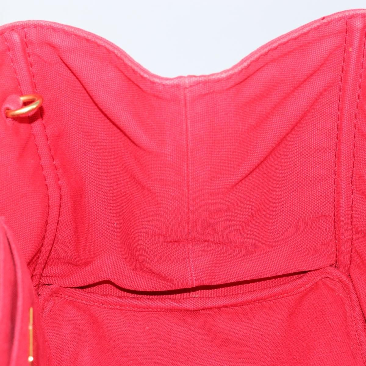 Prada Canapa Tote Canvas, RED, CANVAS, Tote bag
