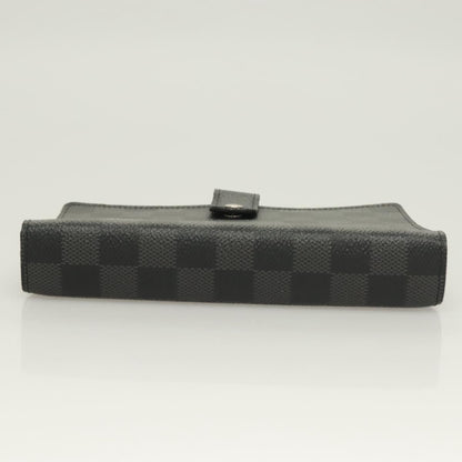 Louis Vuitton Agenda Cover Damier Azur, BLACK, CANVAS, Toiletry Case