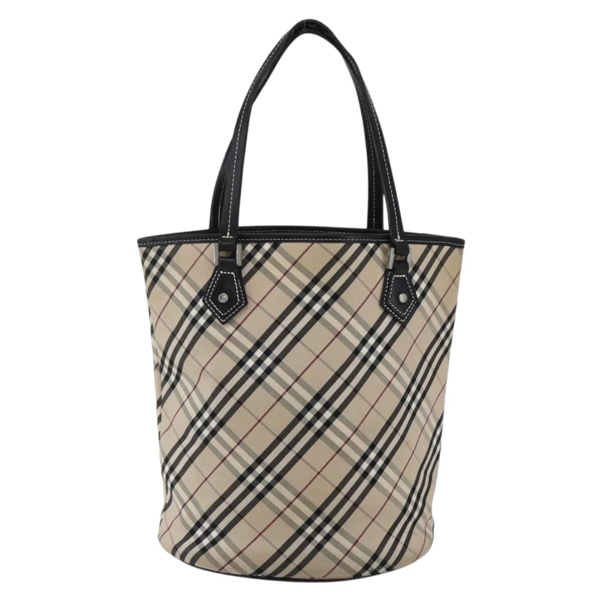 Burberry Nova Check Tote canvas check pattern, BEIGE, CANVAS, Tote bag