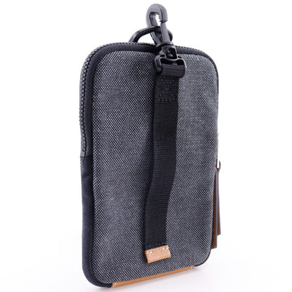 Loewe Eye/Loewe/Nature Neck Pocket Pouch Embossed Calfskin, GRAY, CANVAS, Crossbody bag