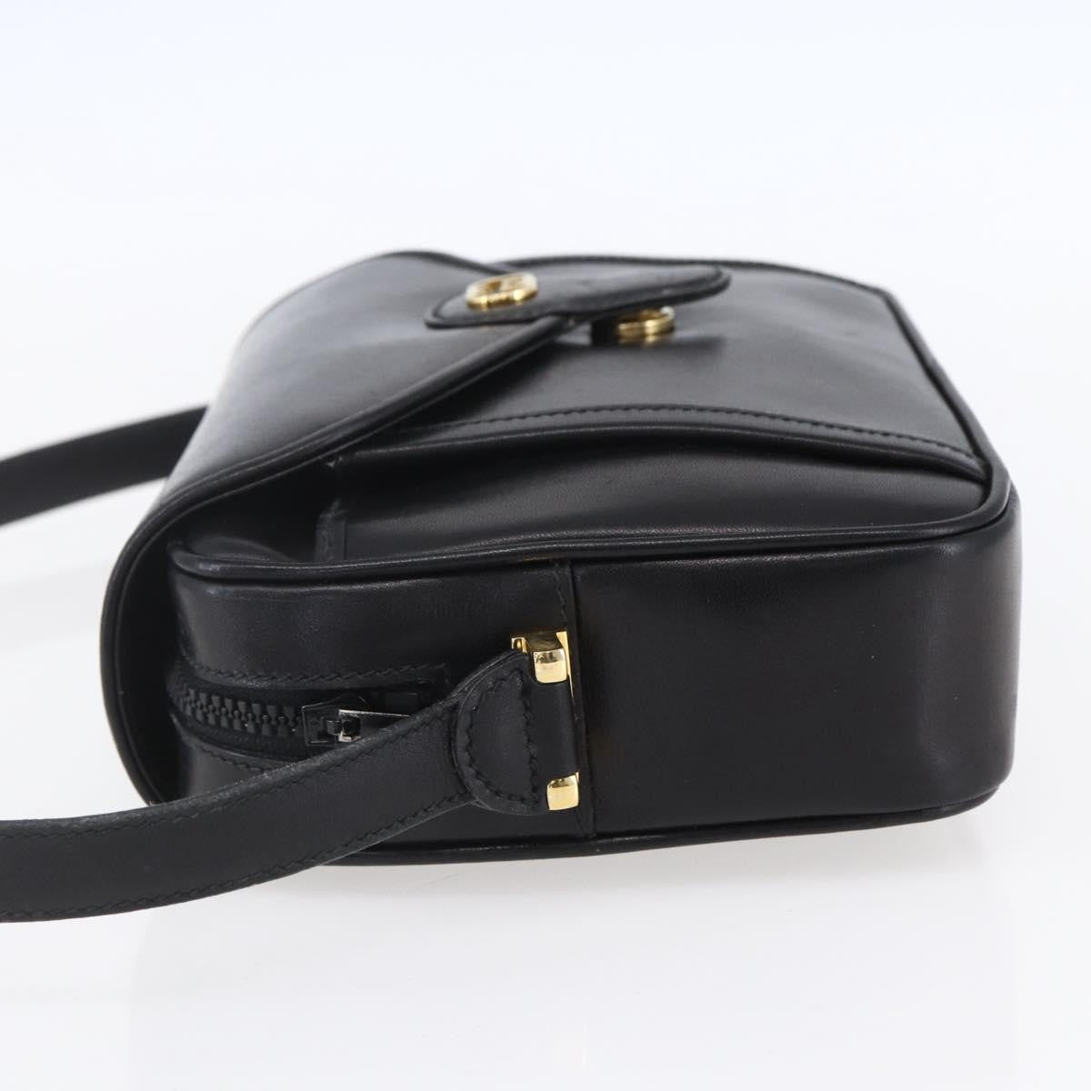 Gucci Vintage Shoulder Bag Leather, BLACK, LEATHER, Shoulder bag