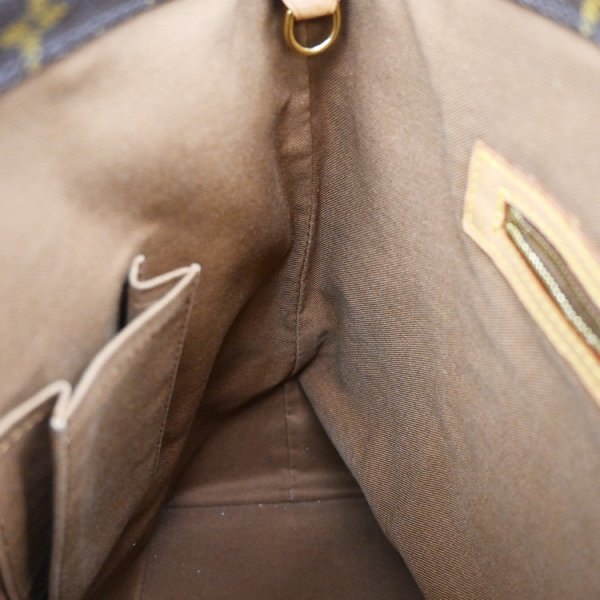 Louis Vuitton Cabas Mezzo Monogram Canvas, BROWN, CANVAS, Tote bag