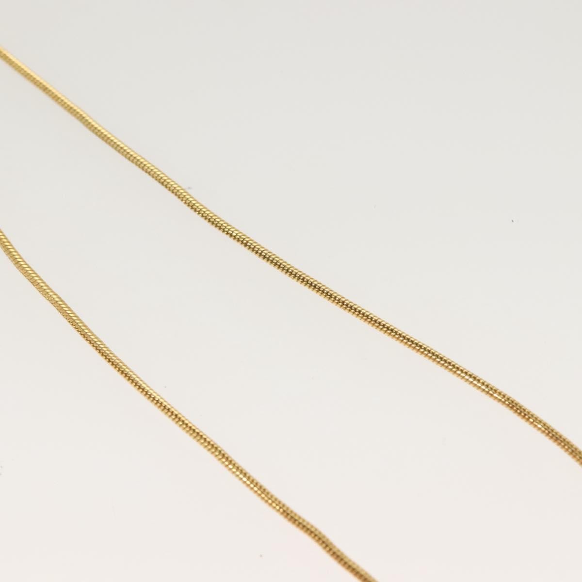 Christian Dior D logo Pendant Necklace Metal, GOLD, METAL, Necklace