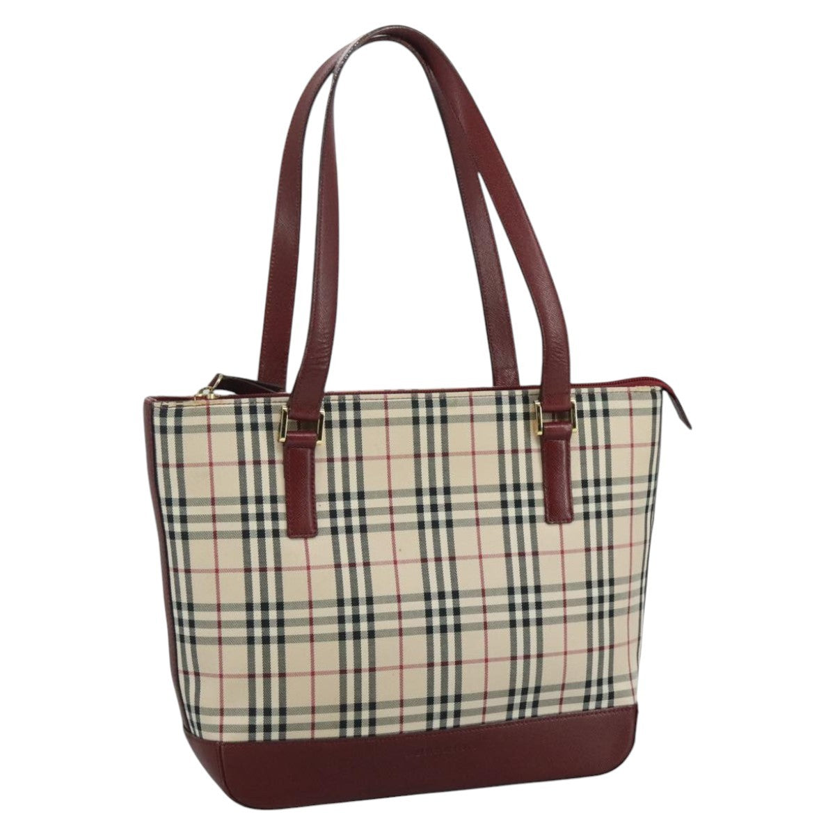 Burberry Nova Check Tote canvas check pattern, BEIGE, CANVAS, Tote bag