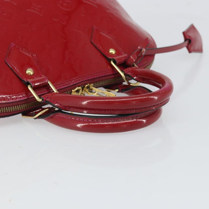 Louis Vuitton Alma Handbag Monogram Vernis, RED, PATENT_LEATHER, Handbag