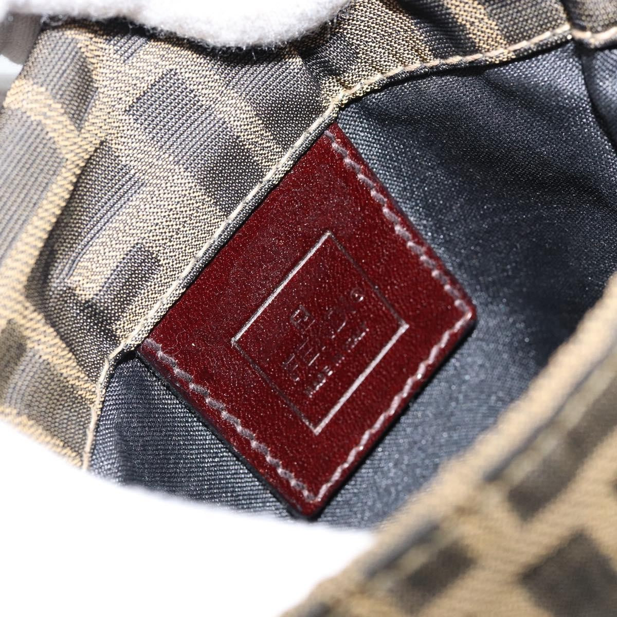 Fendi Flat Messenger Bag Zucca Canvas, BROWN, CANVAS, Shoulder bag