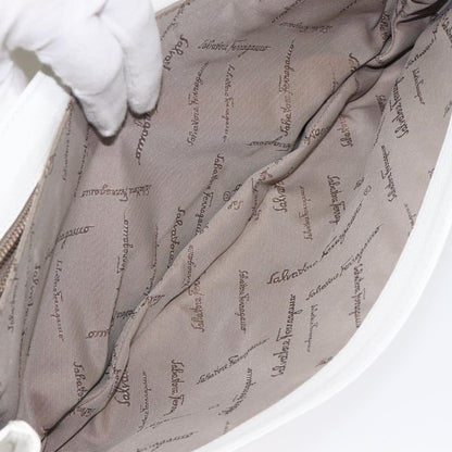 Salvatore Ferragamo Shoulder Bag Leather, WHITE, LEATHER, Shoulder bag