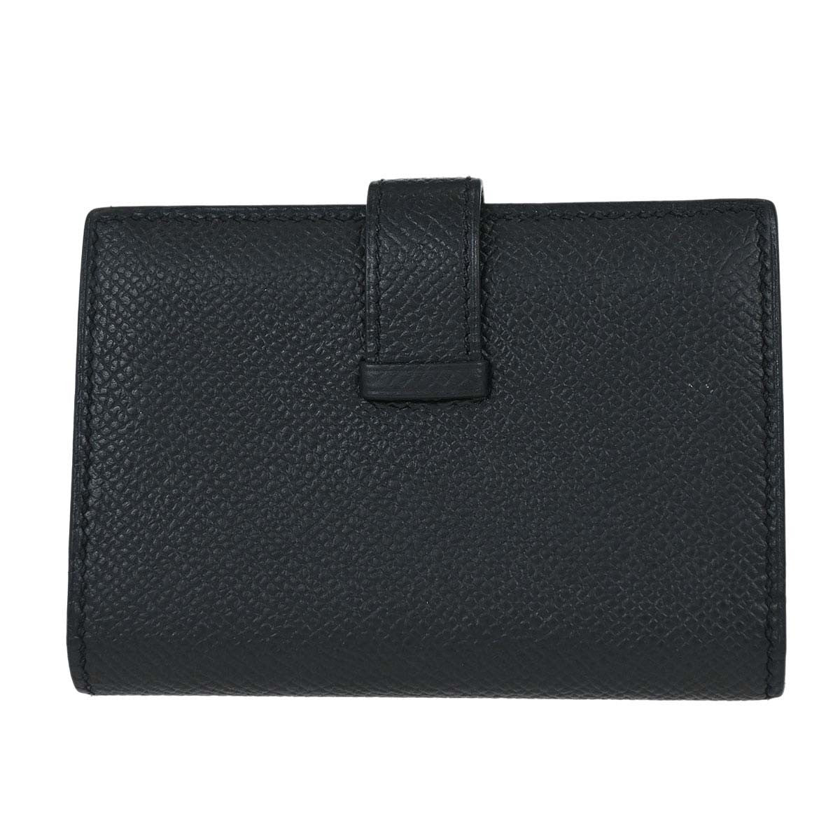 Hermes Bearn Wallet Epsom, Black, Leather, Wallet