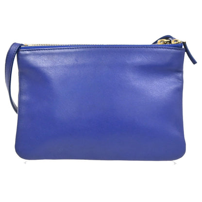 Celine Trio Crossbody Bag Leather, Blue, Leather, Shoulder Bag