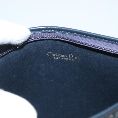 Christian Dior Vintage Trotter Shoulder Bag Canvas, NAVY, CANVAS, Shoulder bag