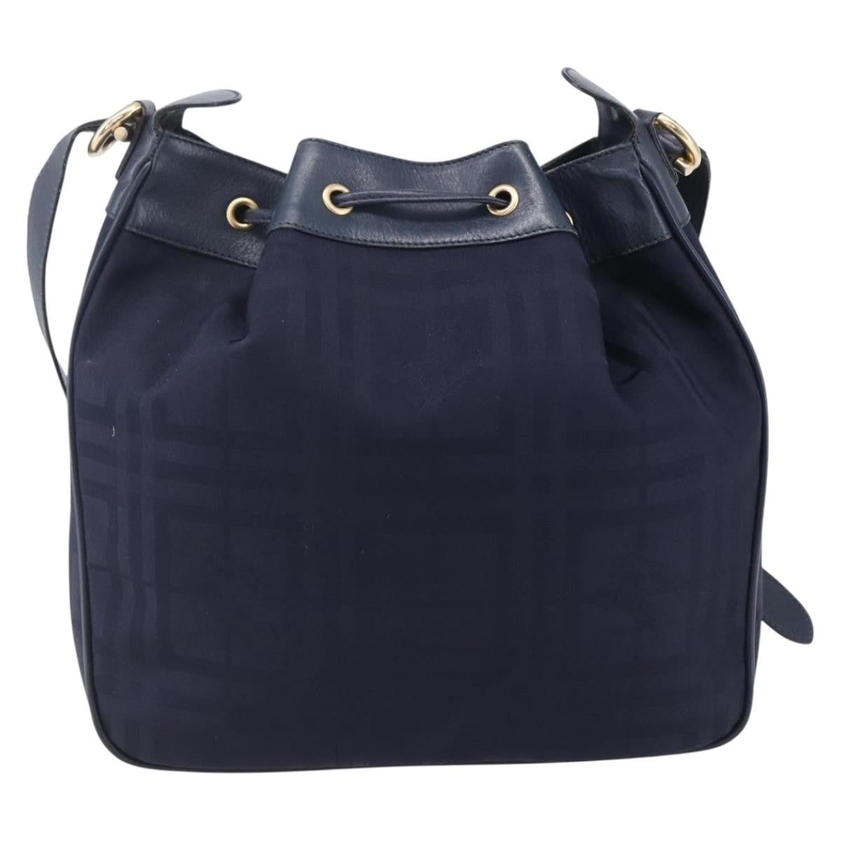 Burberry Vintage Shoulder Bag Nylon, NAVY, NYLON, Shoulder bag