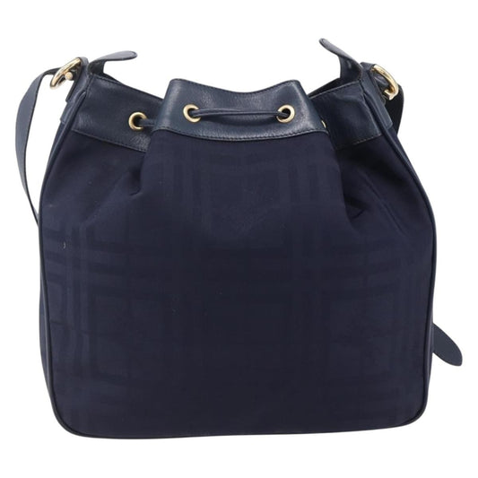 Burberry Vintage Shoulder Bag Nylon, NAVY, NYLON, Shoulder bag