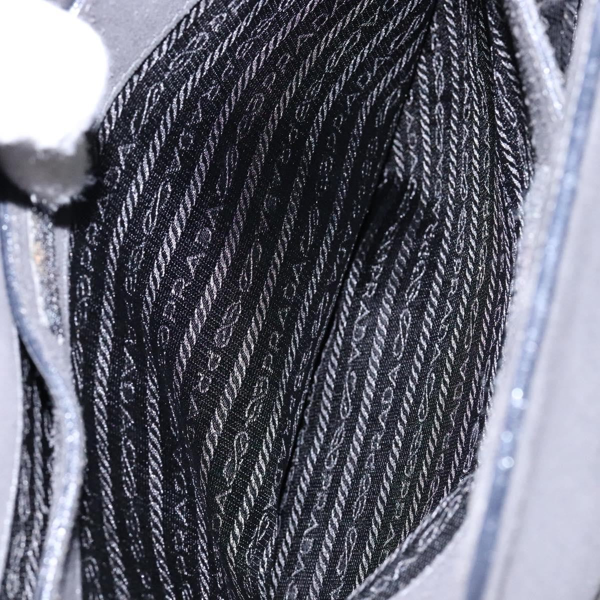 Prada Vintage Tote Suede, GRAY, SUEDE, Tote bag