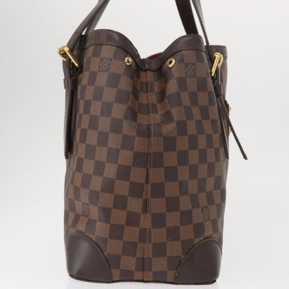 Louis Vuitton Hampstead Handbag Damier, BROWN, CANVAS, Tote bag
