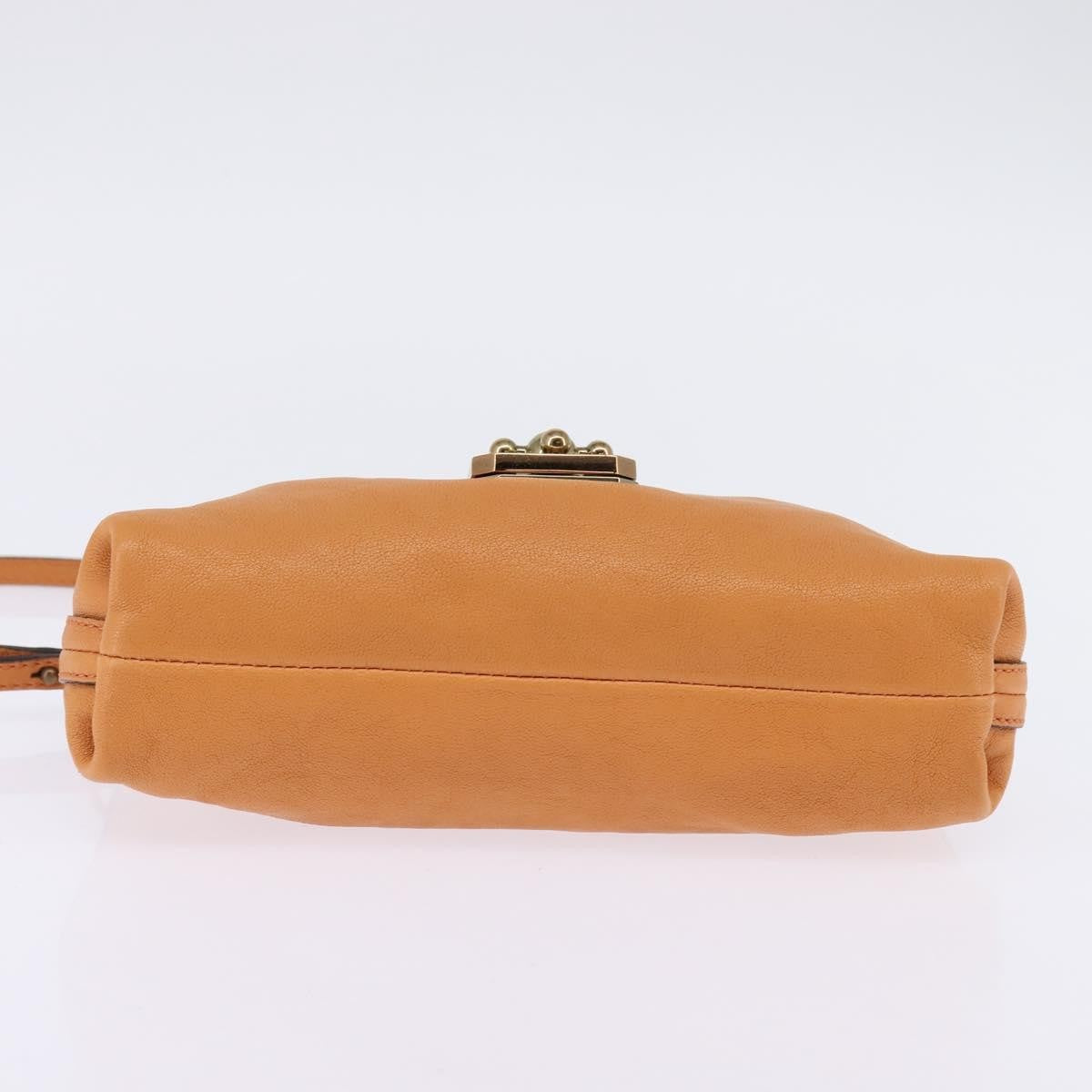 Chloe Elsie Crossbody Bag Leather, ORANGE, LEATHER, Shoulder bag