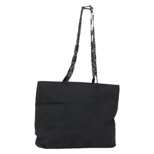Prada Vintage Zip Tote Tessuto, BLACK, NYLON, Tote bag