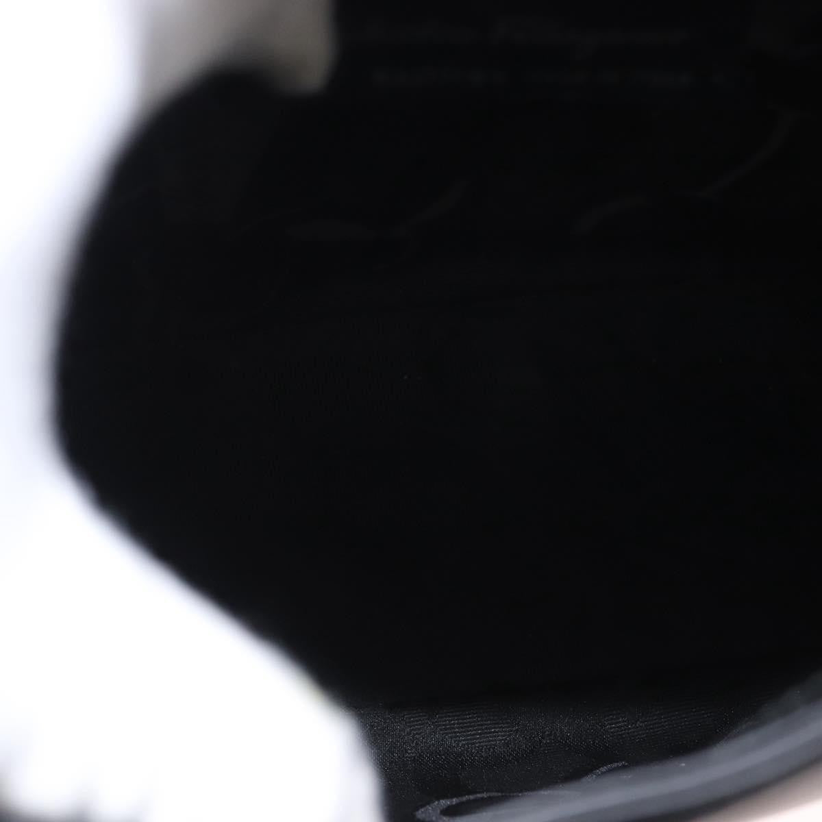 Salvatore Ferragamo Vala Shoulder Bag Leather, BLACK, LEATHER, Shoulder bag