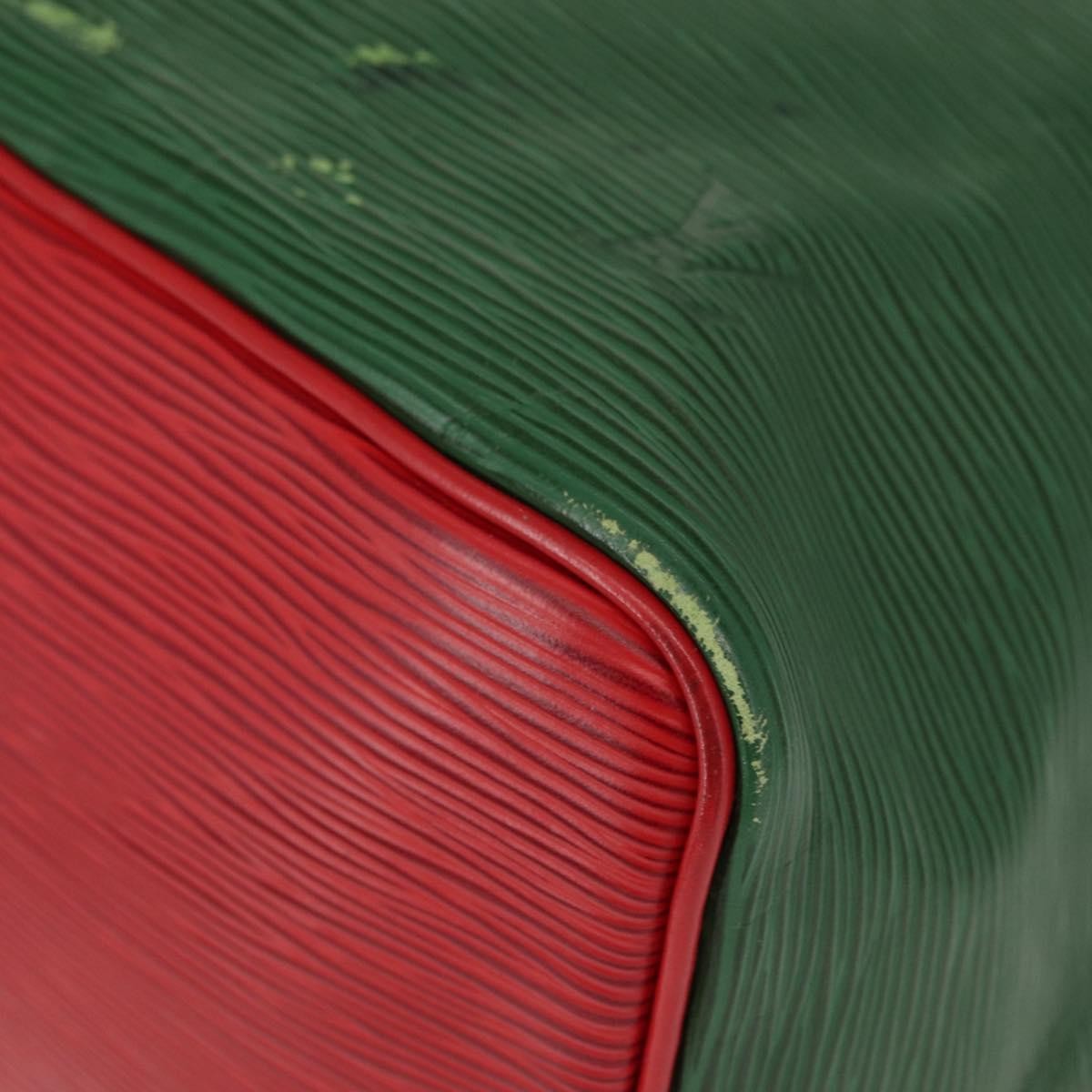 Louis Vuitton Bicolor Petit Noe Handbag Epi Leather, GREEN, LEATHER, Shoulder bag