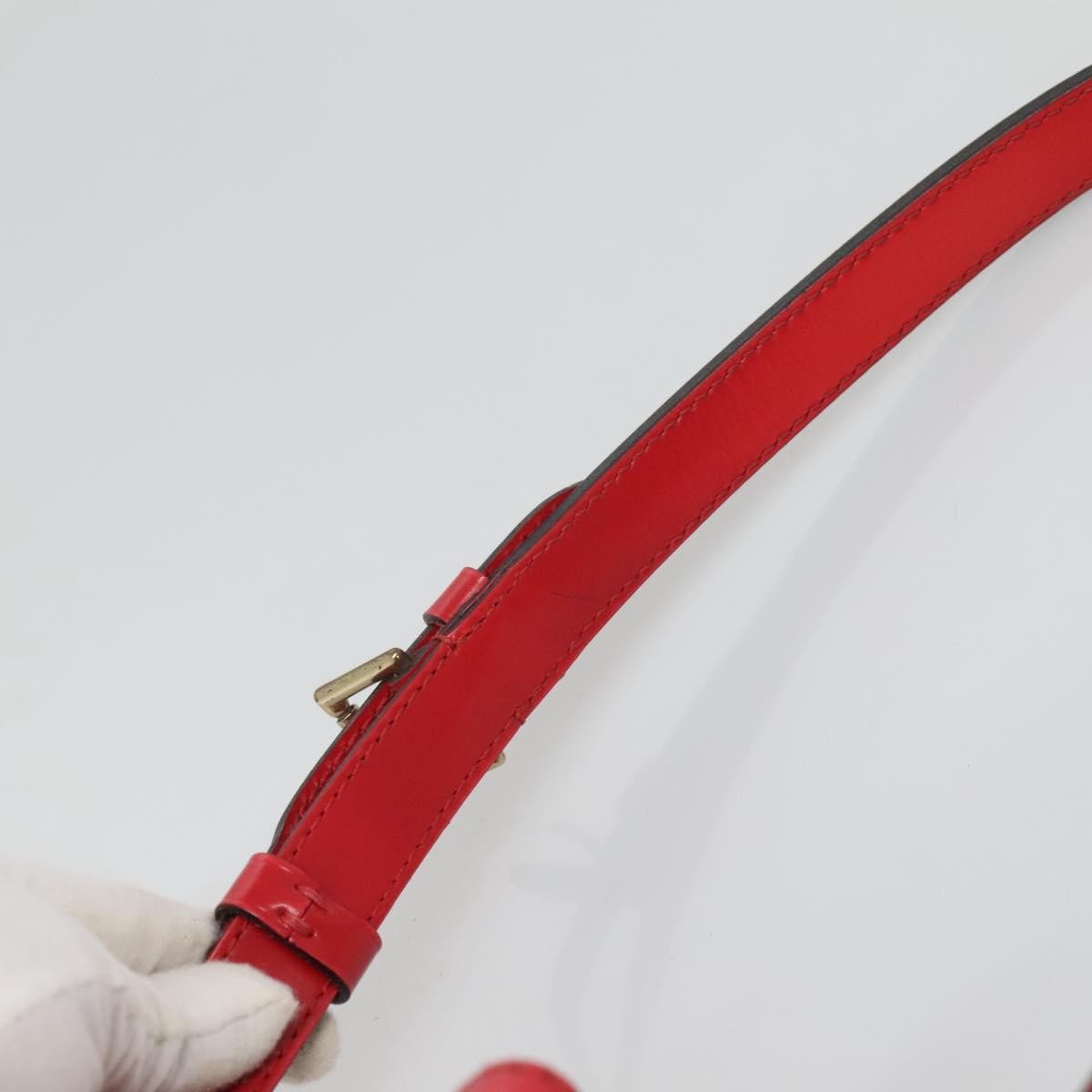 Louis Vuitton Noe Handbag Epi leather, RED, LEATHER, Handbag