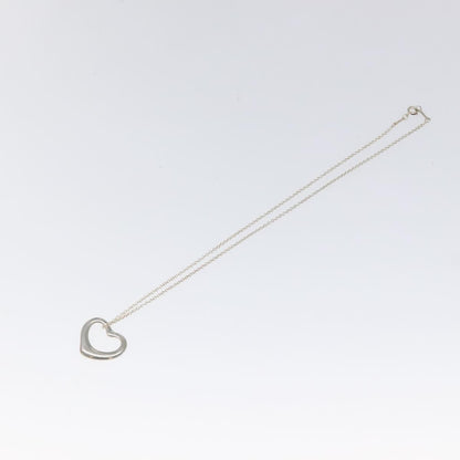 Tiffany & Co. Elsa Peretti Open Heart Pendant Necklace Sterling Silver, SILVER, SILVER, Necklace