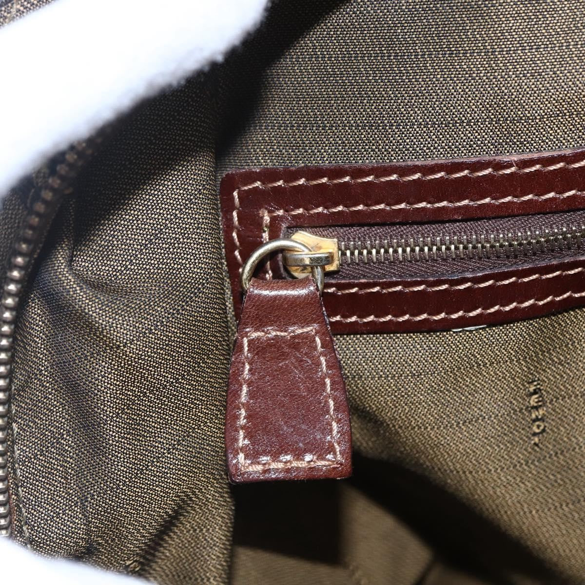 Fendi Vintage Convertible Satchel Zucca Canvas, BROWN, CANVAS, Handbag